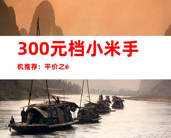 300元档小米手机推荐：平价之选，性价比出众